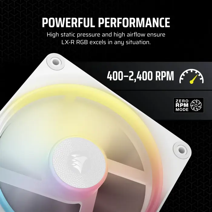 Corsair iCUE Link LX120-R RGB, PWM Lüfter - 120mm, white-CO-9051053-WW