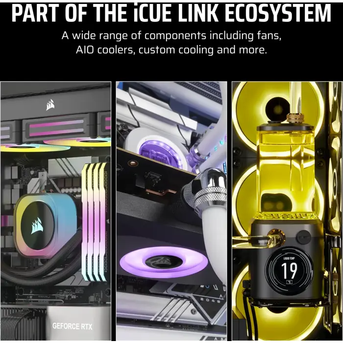 Corsair iCUE Link LX120-R RGB, PWM Lüfter - 120mm, white-CO-9051053-WW