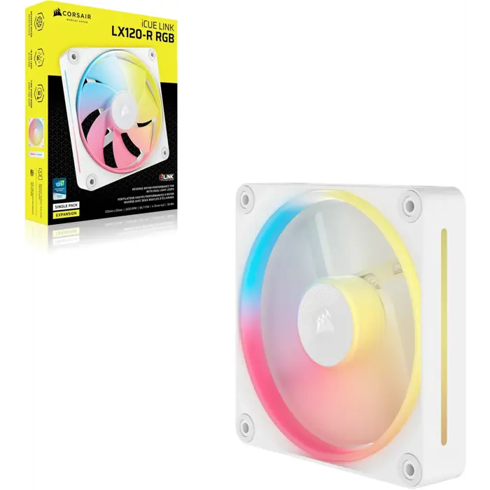 Corsair iCUE Link LX120-R RGB, PWM Lüfter - 120mm, white-CO-9051053-WW