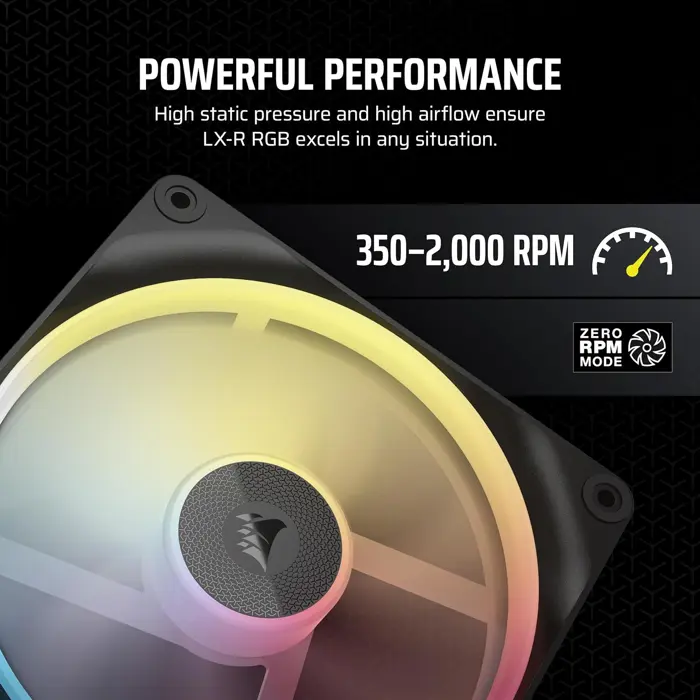 Corsair iCUE Link LX140-R RGB, PWM Lüfter - 140mm, black-CO-9051051-WW