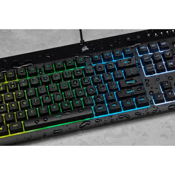 Corsair K55 RGB PRO keyboard Gaming USB QWERTZ German Black