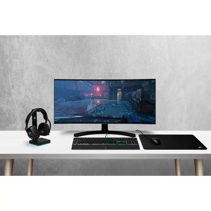Corsair K55 RGB PRO keyboard Gaming USB QWERTZ German Black