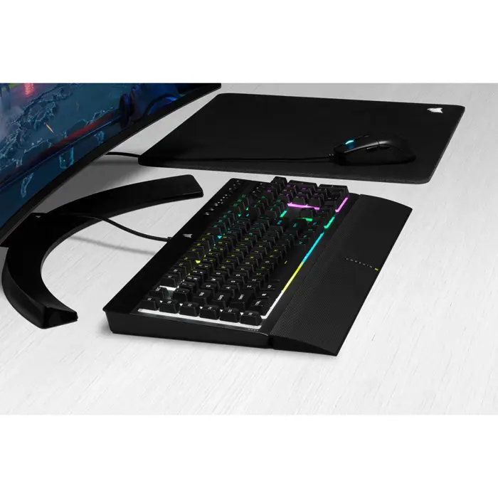 Corsair K55 RGB PRO keyboard Gaming USB QWERTZ German Black