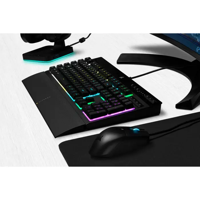 Corsair K55 RGB PRO keyboard Gaming USB QWERTZ German Black