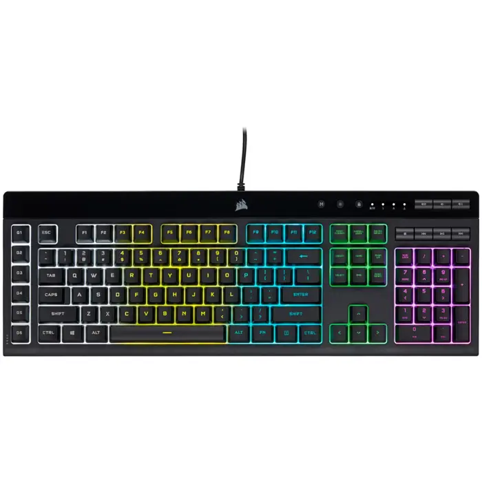 Corsair K55 RGB PRO keyboard Gaming USB QWERTZ German Black
