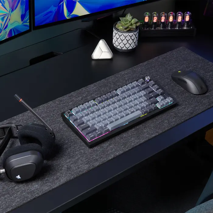 Corsair K65 Plus Wireless TKL Gaming Tastatur, TKL (75%), Corsair MLX Fusion – black, ISO (DE)-CH-91D441F-DE