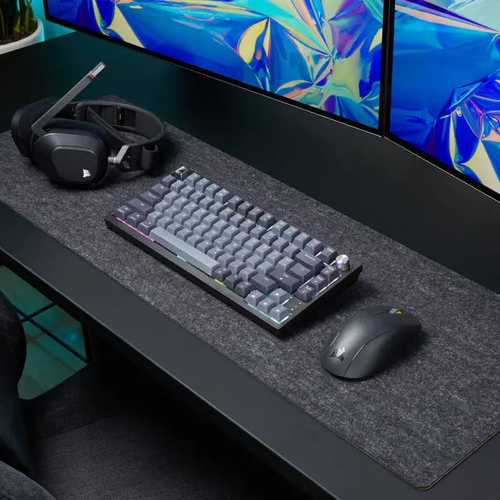 Corsair K65 Plus Wireless TKL Gaming Tastatur, TKL (75%), Corsair MLX Fusion – black, ISO (DE)-CH-91D441F-DE