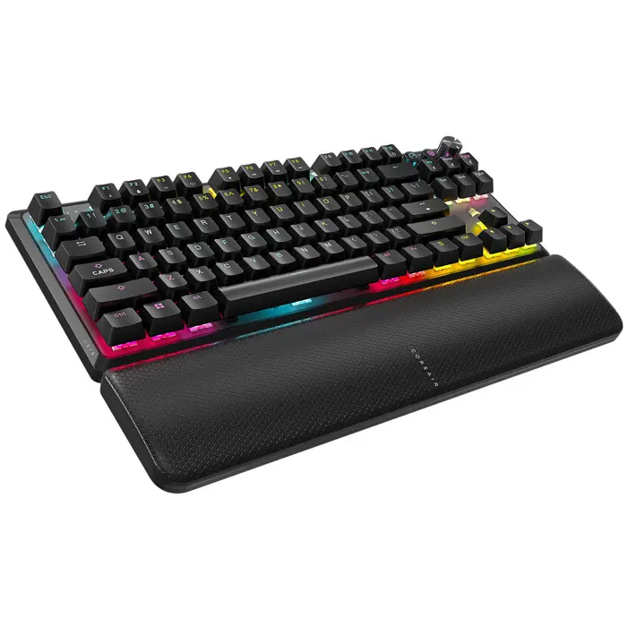 Corsair K70 Core TKL Wireless RGB Gaming-Tastatur, mechanisch, ISO (DE), MLX RED Switch - black-CH-914901E-DE
