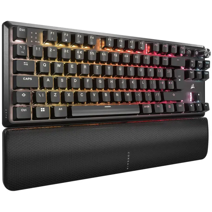 Corsair K70 Core TKL Wireless RGB Gaming-Tastatur, mechanisch, ISO (DE), MLX RED Switch - black-CH-914901E-DE