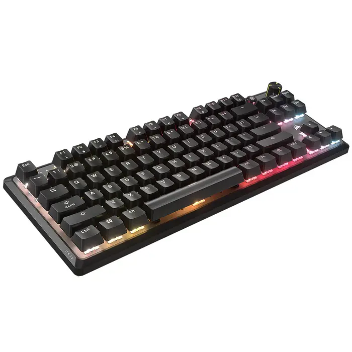 Corsair K70 Core TKL Wireless RGB Gaming-Tastatur, mechanisch, ISO (DE), MLX RED Switch - black-CH-914901E-DE