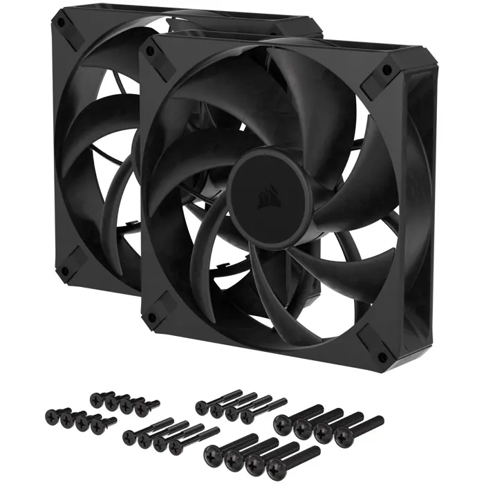 Corsair RS Series RS140 Max PWM Lüfter - 140mm, black, 2er-Pack-CO-9050175-WW