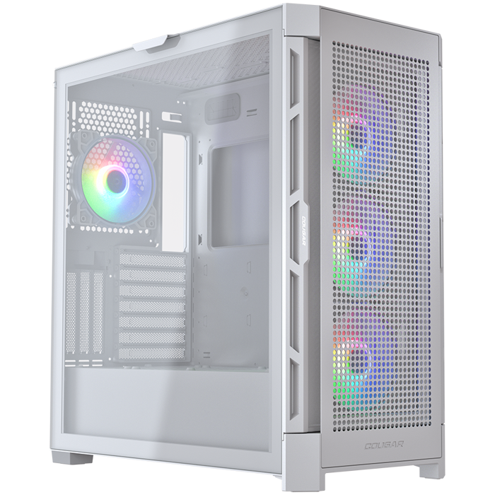 COUGAR AIRFACE PRO RGB PC Case, Mid Tower, White