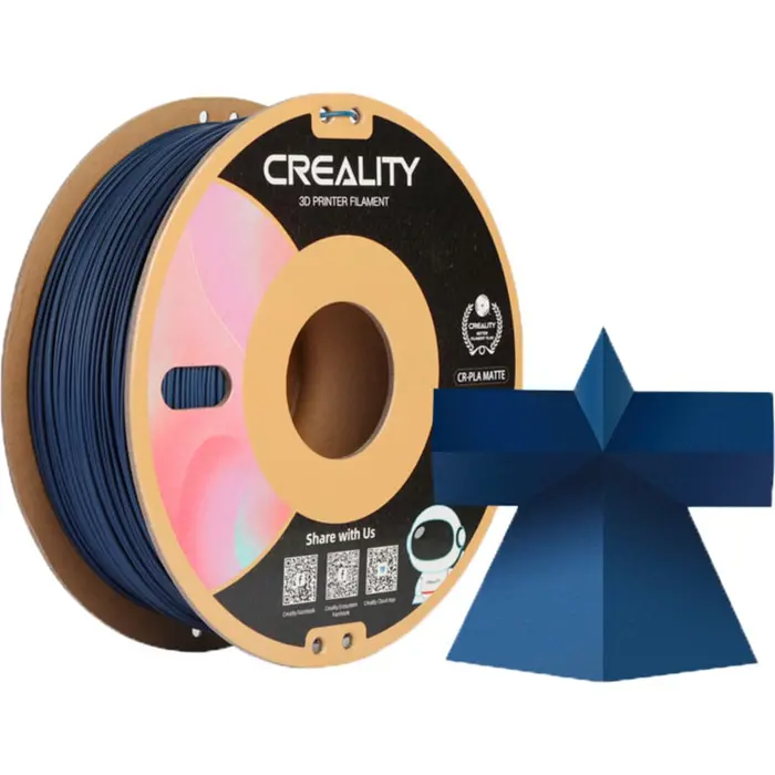 Creality CR-PLA Matte Navy Blue, 3D filament (blue, 1 kg, 1.75 mm, on roll)