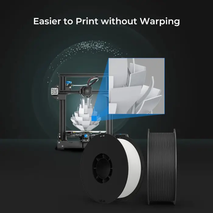 Creality Ender-PLA Filament Value Pack White/grey, 3D Filament (2 kg, 1.75 mm, on 2 rolls)