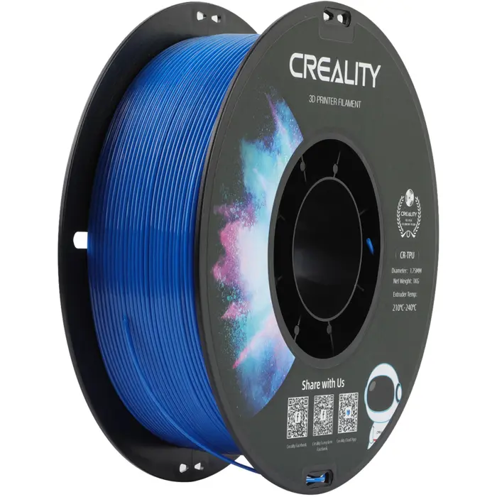 Creality HP-TPU, 3D filament (blue, flexible, 1 kg, 1.75 mm, on roll)