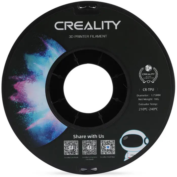 Creality HP-TPU, 3D filament (blue, flexible, 1 kg, 1.75 mm, on roll)