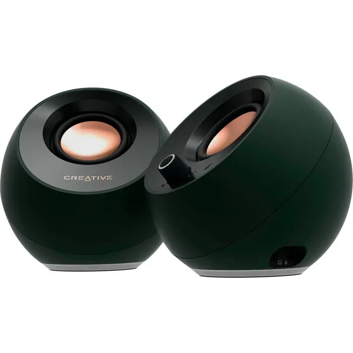 Creative Labs Pebble Pro (black, jack, USB-A/C, Bluetooth, digital amplifier, RGB lighting)