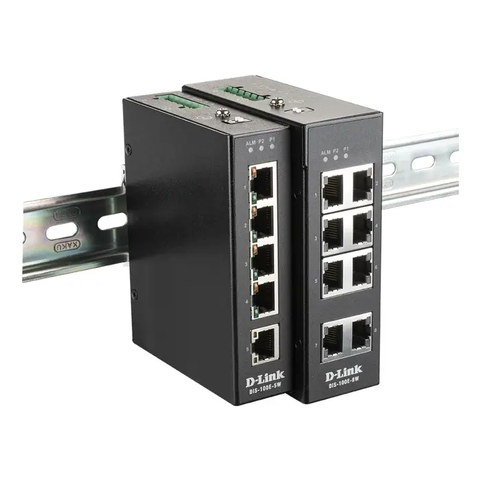 D-Link 5-Port Unmanaged Industrial Switch with 5 x 10/100 BaseT(X) ports