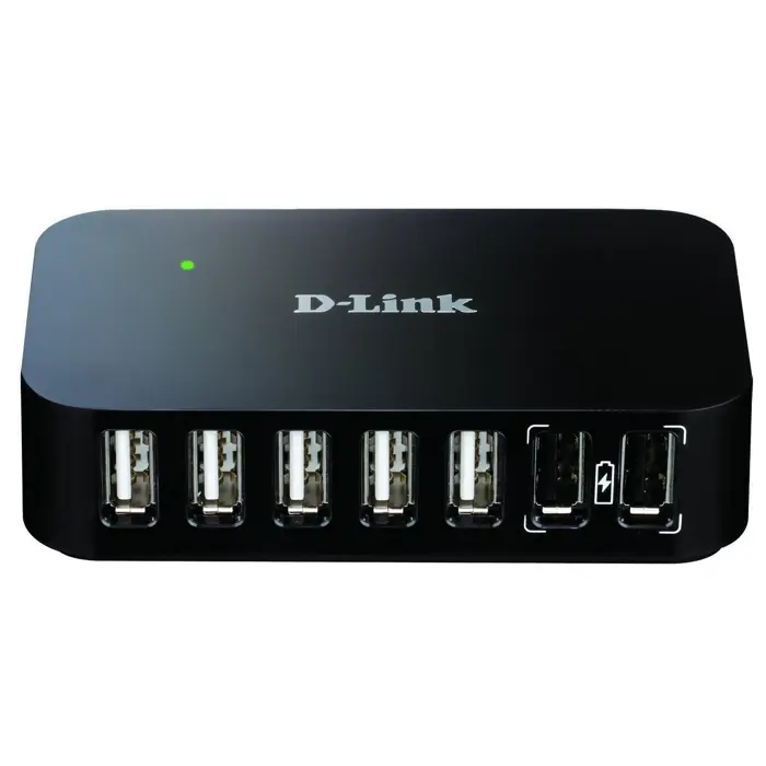D-Link 7-Port USB 2.0 Hub Active with power adapter