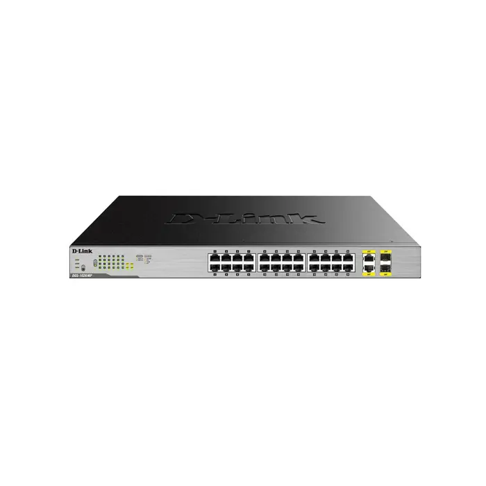 D-Link DGS-1026MP network switch Unmanaged Gigabit Ethernet (10/100/1000) Power over Ethernet (PoE) Black, Grey