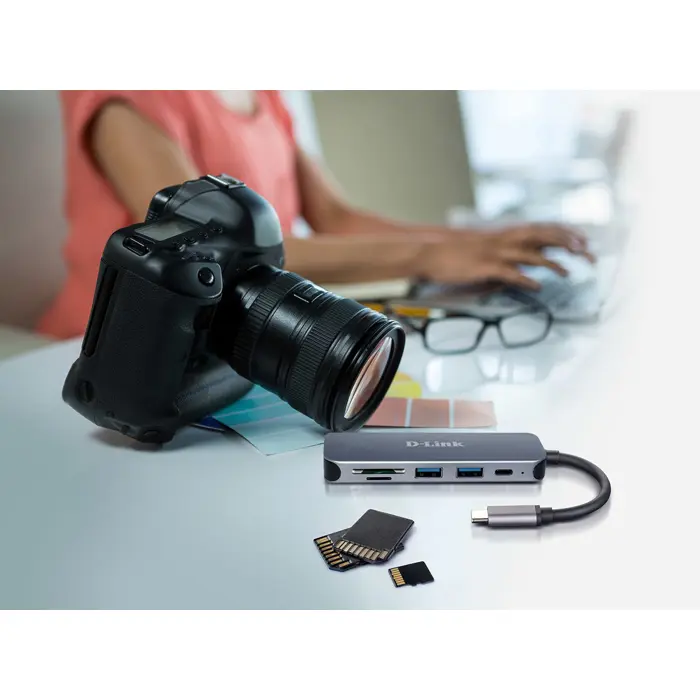 D-Link DUB-2325  6-in-1 USB-C Hub mit HDMI/USB-PD/SD-Reader retail