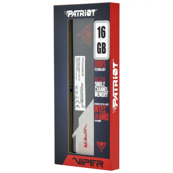 DDR5 Patriot Viper Venom 16GB (1x16GB) 6000MHz CL30, PVV516G60C30