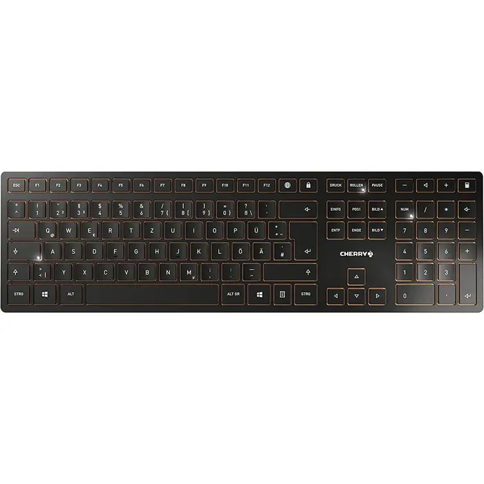 DE layout - CHERRY DW 9100 SLIM, desktop set (black/bronze, SX scissor technology)