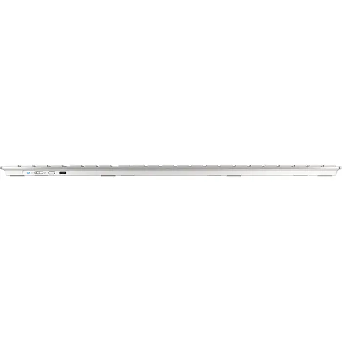 DE layout - CHERRY DW 9100 SLIM, desktop set (white/silver, SX scissor technology)