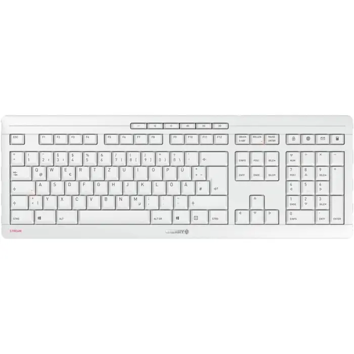 DE layout - CHERRY STREAM DESKTOP, desktop set (grey, SX scissor technology)