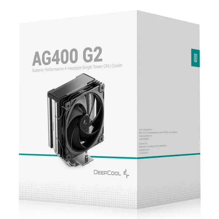 DeepCool AG400 G2 Processor Air cooler 12 cm Black