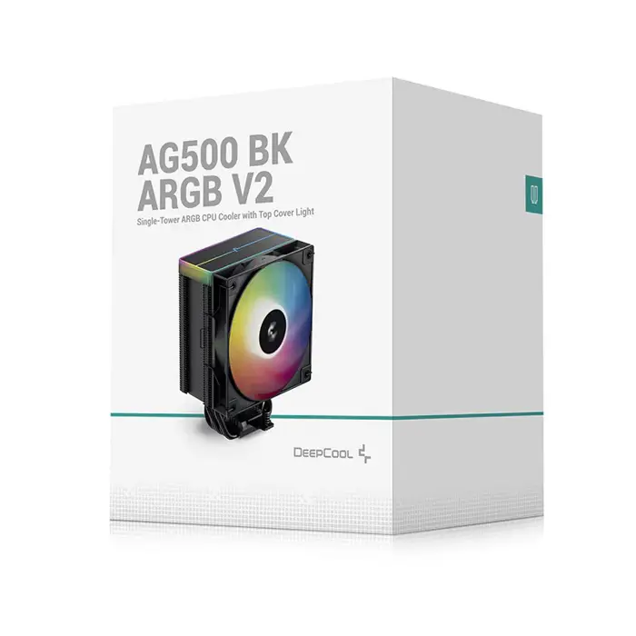DeepCool AG500 BK ARGB V2 Processor Air cooler 11.9 cm Black