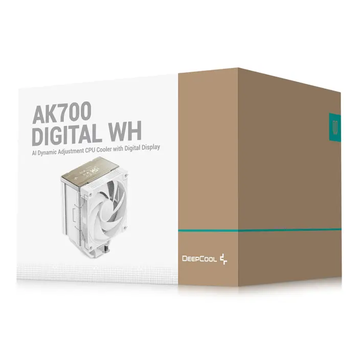 DeepCool AK700 Digital WH Processor Air cooler 12 cm White 1 pc(s)