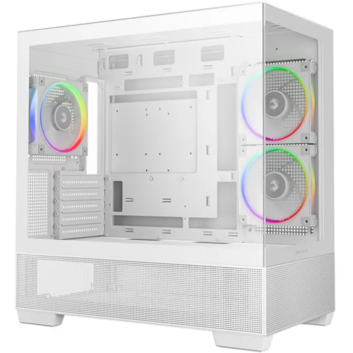 DeepCool CG380 3F, Tower case white, Tempered Glass x 2