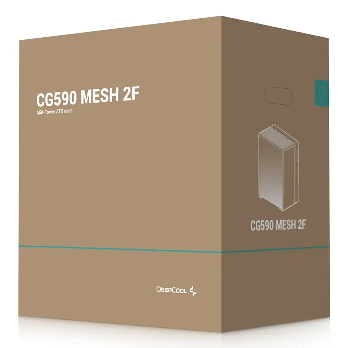 DeepCool CG590 MESH 2F Midi Tower Black