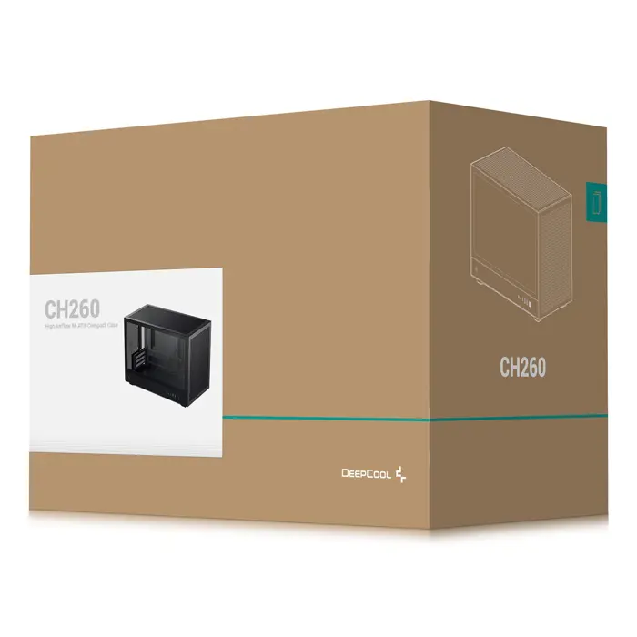 DeepCool CH260 Micro Tower Black