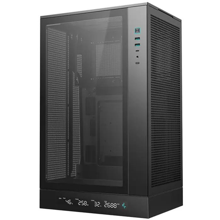 Deepcool CH270 Digital (black, tempered glass)