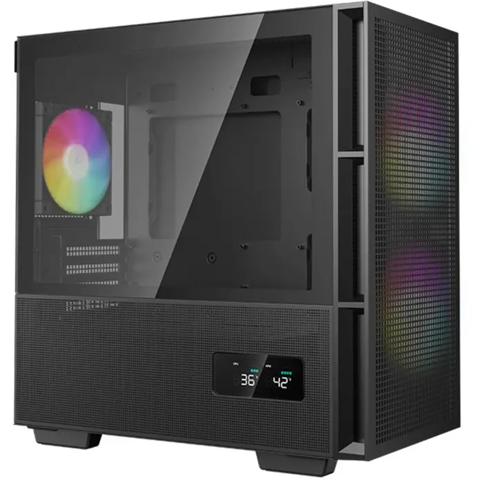 DeepCool CH360 DIGITAL , tower case (black, tempered glass)