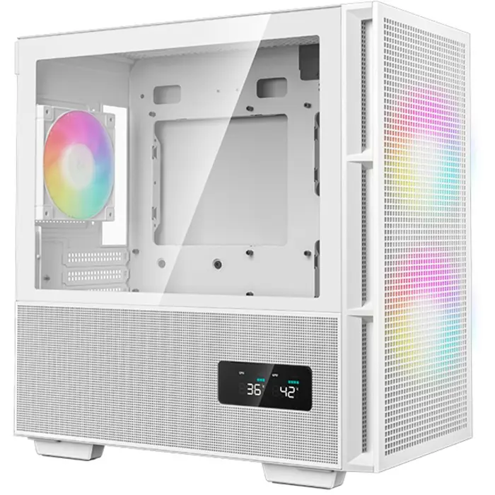 DeepCool CH360 DIGITAL , tower case (white, tempered glass)