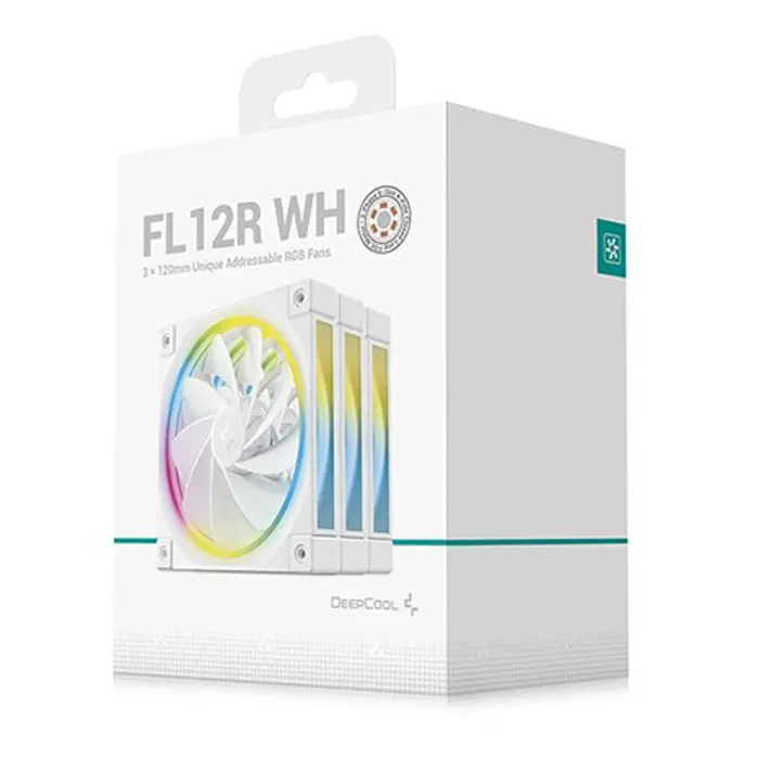 DeepCool FL12R WH-3 IN 1 Computer case Fan 12 cm White 3 pc(s)