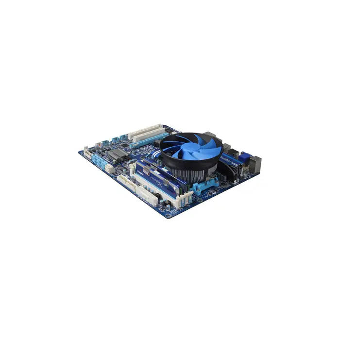 DeepCool Gamma Archer Processor Air cooler 12 cm Aluminium, Black, Blue 1 pc(s)