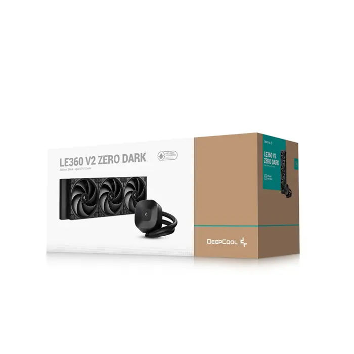 DeepCool LE360 V2 ZERO DARK Processor Liquid cooling kit 12 cm Black 1 pc(s)