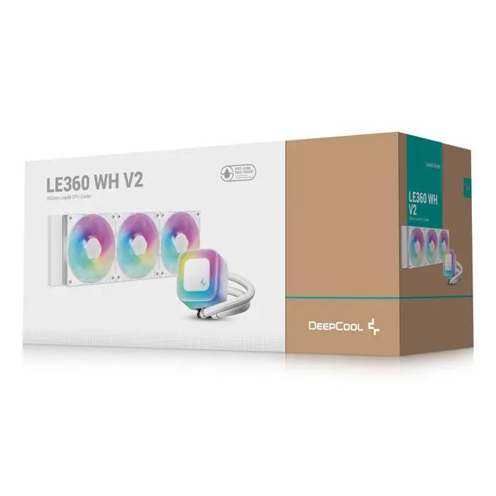 DeepCool LE360 WH V2 Processor All-in-one liquid cooler 12 cm White 1 pc(s)