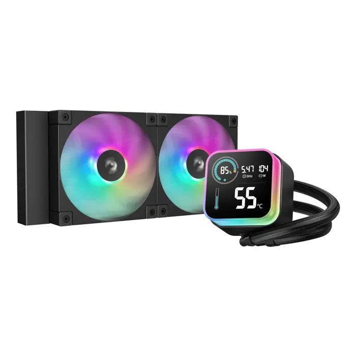 DeepCool LQ240 Processor Liquid cooling kit 12 cm Black 1 pc(s)