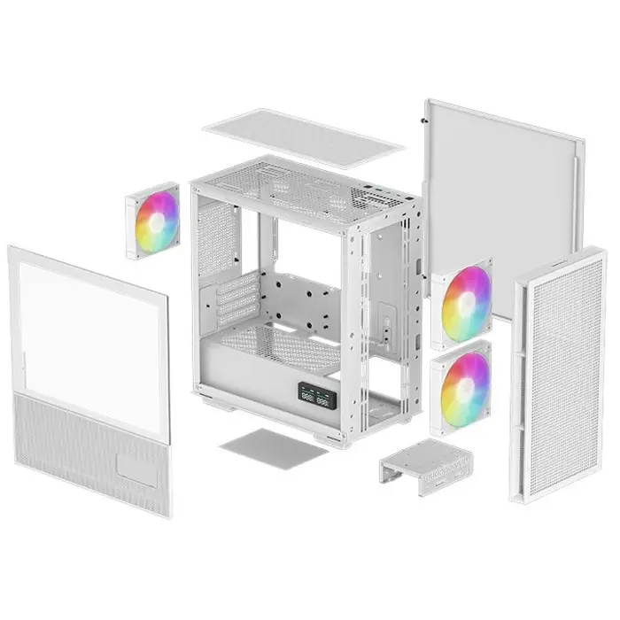 DeepCool R-CH360-WHAPE3D-G-1 computer case Micro Tower White