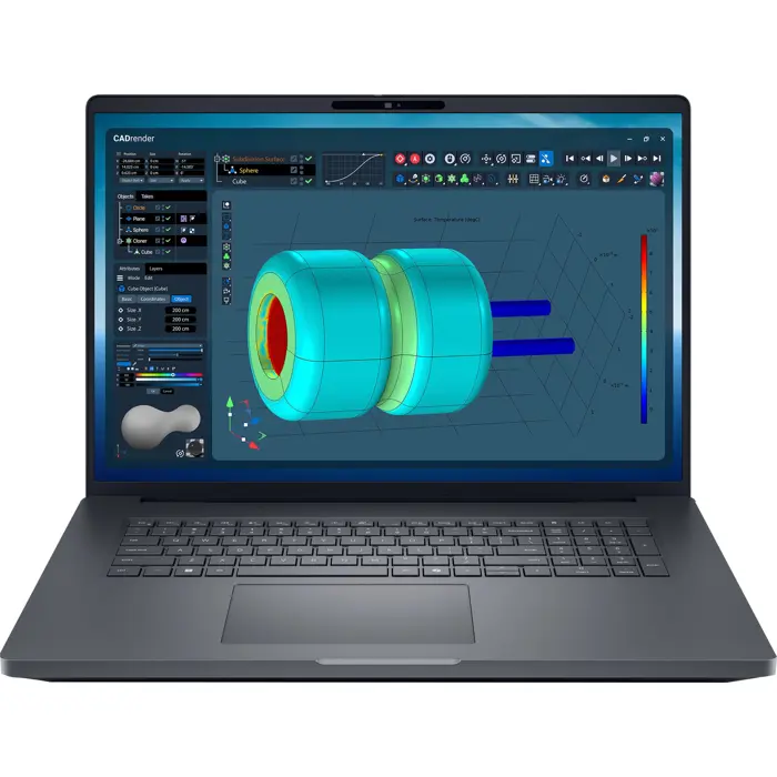 Dell Pro Max Plus 18 (4WM9V) (black, Intel® Core? Ultra 7 265HX, NVIDIA RTX PRO 3000, 32 GB DDR5, 1 TB (1 TB SSD), Windows 11 Pro) - German - DE Layout