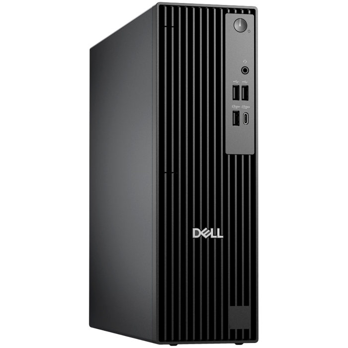 Dell Pro Slim QCS1250, 180W, Intel Core  i3-14100 (4 cores, up to 4.7GHz), 1x8GB 4800MT/s DDR5, 512GB SSD, Integrated Graphics, No Wi-Fi, No BT, Mouse/Kyb, Ubuntu, 3Y PS NBD