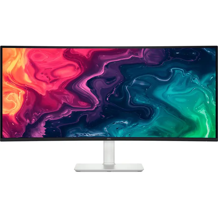 Dell S3425DW, LED monitor - 34 - white, WQHD, VA, curved, HDMI, USB-C, AMD FreeSync Premium, 120Hz panel