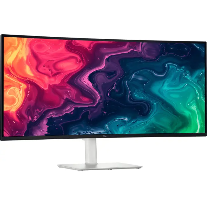 Dell S3425DW, LED monitor - 34 - white, WQHD, VA, curved, HDMI, USB-C, AMD FreeSync Premium, 120Hz panel