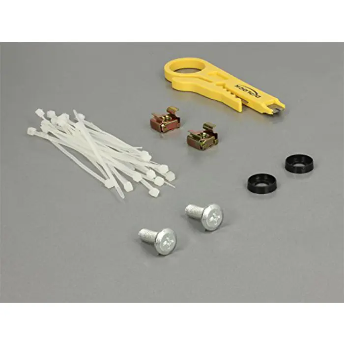 DeLOCK 19 Patchpanel 24P Cat .6 0.5 HE black