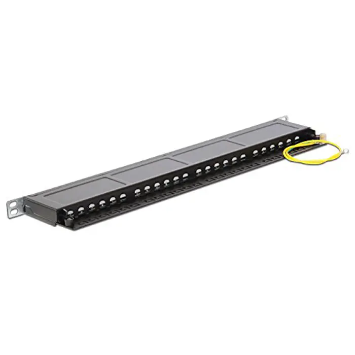 DeLOCK 19 Patchpanel 24P Cat .6 0.5 HE black